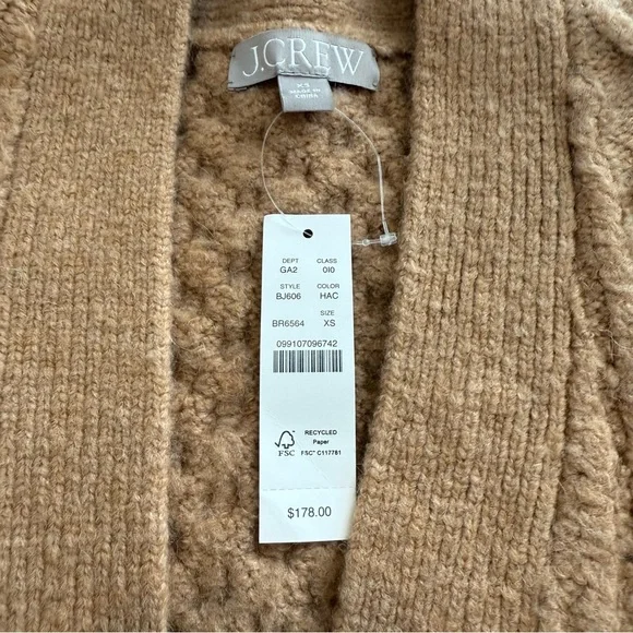 J Crew Cable Knit Cardigan - Picture 3 of 5